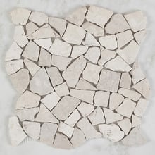 Rami Beige Crazypave Tumbled Marble Mosaic Tile
